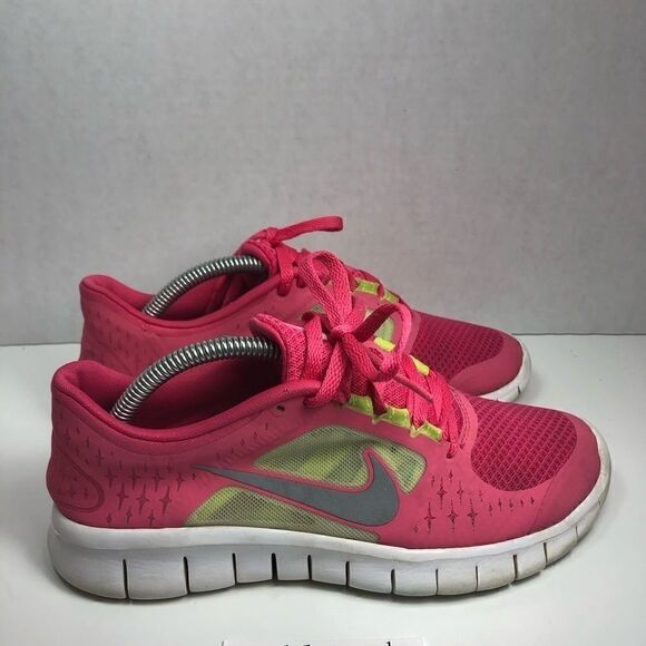 Nike Free Run 3 GS Spark Pink Volt Youth R… - Picture 2 of 8